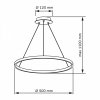 Lampa wisząca LED LEA 1 czarna 329158 Sanico Goldlux